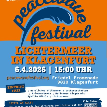 Frieden, Lichtermeer, Freude, Gemeinsam, Singen, Wörthersee Peacewavefestival - Lichtermeer in Klagenfurt (Talentetausch Kärnten)